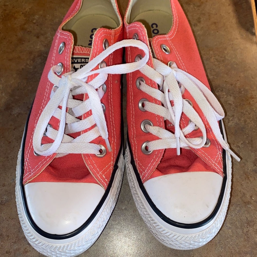 Low Rise Pink Converse Size 7